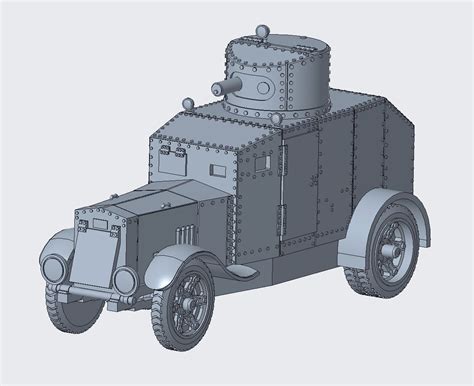 Stl File Austin Armoured Car 🚗・3d Printing Model To Download・cults
