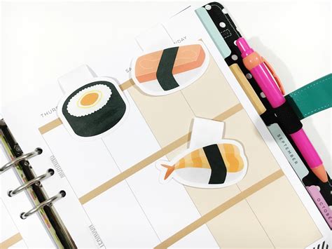 Five Sixteenths Blog Make It Monday Diy Sushi Bookmarks With The