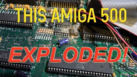 Amiga 500 Power Light Comes On Repair Part 1 Teardown And Discovery