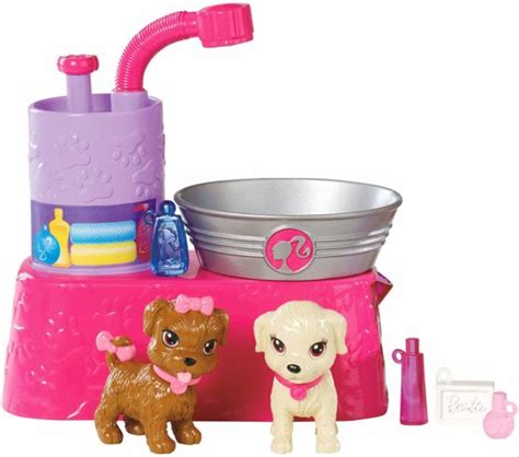 Barbie Suds And Hugs Pups African American Doll Playset Toptoy