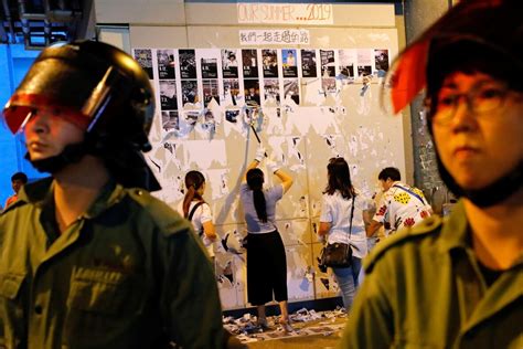 Pro Beijing Groups Tear Down Hong Kongs Protest Walls Raising Risk Of