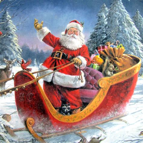 Explore 27 listings for vintage christmas decorations for sale at best prices. Vintage Santa Claus Large Canvas Print Decoration Wall Art ...