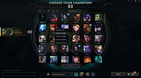 How To Favorite A Champion In League Of Legends Leaguetips