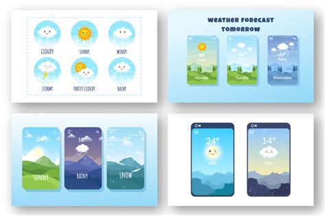 11 Types Of Weather Conditions Illustration By Denayunethj