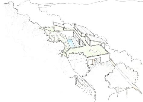 Kentfield Hillside Residence Turnbull Griffin Haesloop Plan Sketch