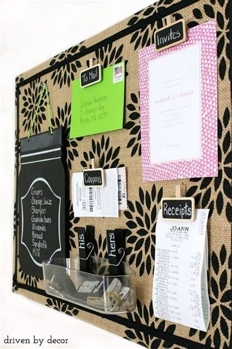 22 Diy Bulletin Board Ideas To Revamp Your Home Office Diy Bulletin