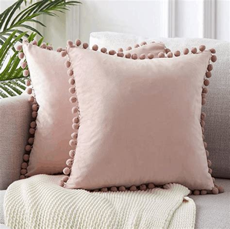 Cute Dorm Room Decorations Pink Pom Pom Pillows From Amazon Dorm