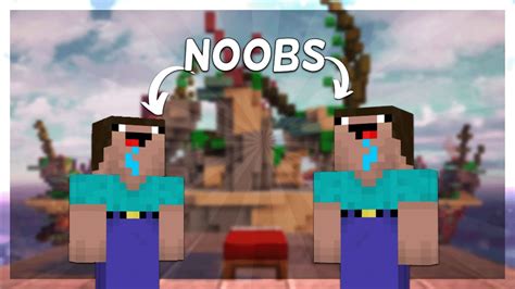 Noobs Play Minecraft Bedwars Creepergg