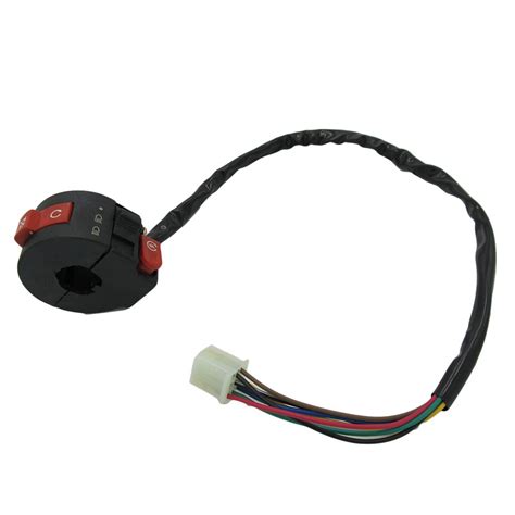 3 function motorcycle left handlebar switch kill start light button atv switch assembly for 50