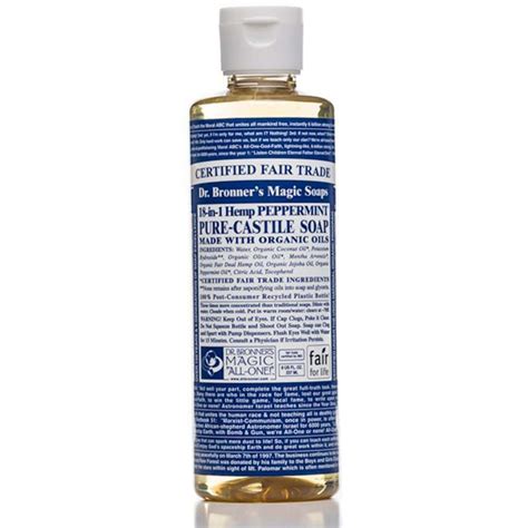 Dr Bronners Pure Castile Liquid Soap Peppermint Bella Naturally