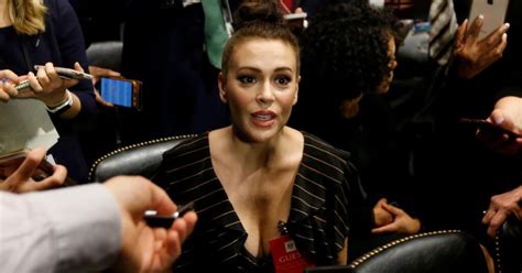 Alyssa Milano S Revealing Dress At Kavanaugh Hearing Criticized By Internet Trolls Maxim