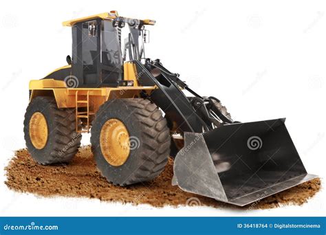 Construction Bulldozer Tractor Excavator Stock Photo Cartoondealer