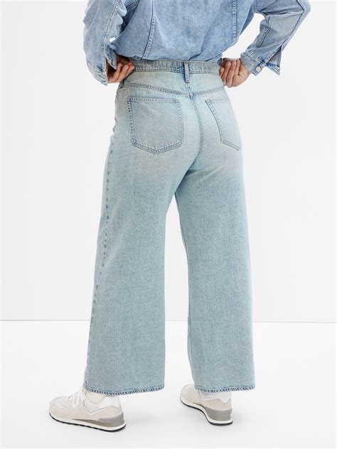 High Rise Wide Leg Jeans Gap Factory