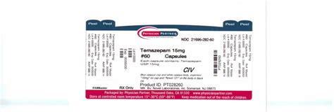 Temazepam Information, Side Effects, Warnings and Recalls