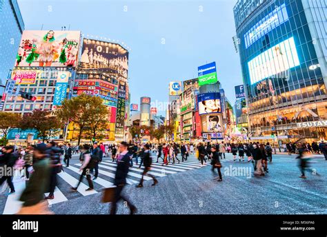 Shibuya Crossing Tokyo Japan Hachiko Square Stock Photo Alamy