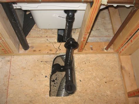 The bathtub trap for a tub located directly on a slab foundation is in the soil under the concrete slab. Bathtub drain pipe to waste pipe connection | Terry Love ...