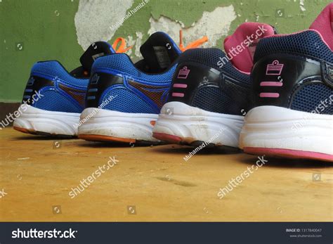 Klang Malaysia : 17 February 2019. Close up of sport shoes ...