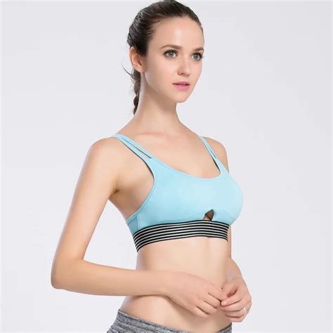 Cross Strap Back Women Sports Bra Professional Quick Dry Padded Shockproof Gym Fitness Running