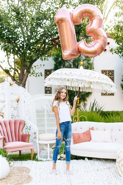 Unique feminine girlfriends 13th birthday party | Birthday party ideas