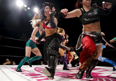 Japanese Pro Wrestling Japan S Wild Women Wrestlers Pictures CBS News