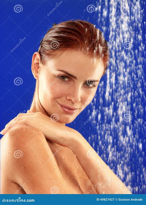 Taking A Shower Stock Image Image Of Healthy Latina 49827427