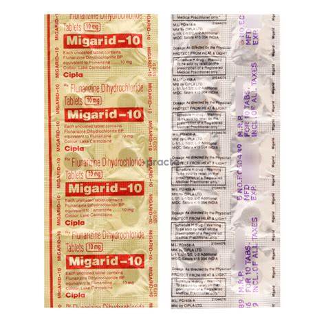 Migarid 10 Mg Tablet Uses Dosage Side Effects Price Composition