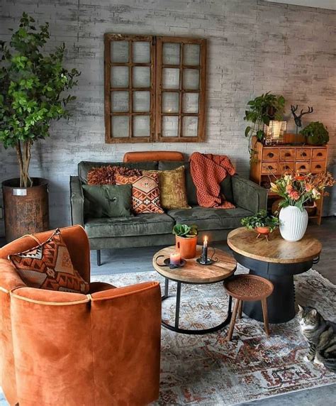Modern Bohemian Living Room A Mix Of Mid Century Modern