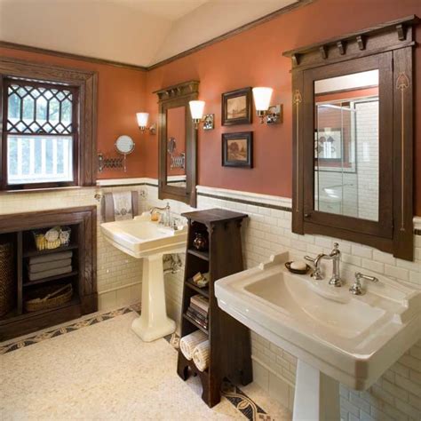 Dazzling Tile For Art Deco Baths Craftsman Style Bathrooms Craftsman