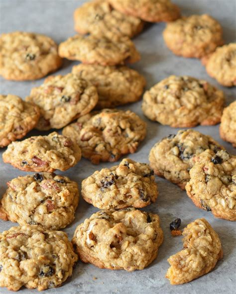 Add bran cereal for a heartier taste and more fiber. Oatmeal Brown Sugar Cookies with Raisins & Pecans