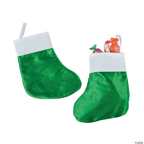 Small Green Christmas Stockings Oriental Trading
