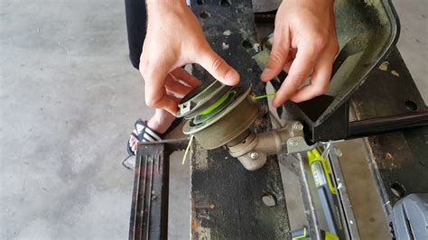How To Change The Trimmer Line On A 40 Volt Ryobi Edger Weed Eater
