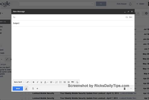 How To Enlarge The New Message Window In Gmail