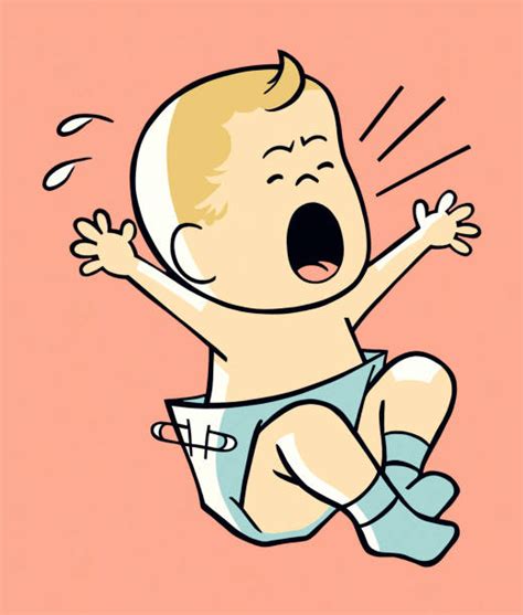 Best Screaming Baby Illustrations Royalty Free Vector Graphics And Clip