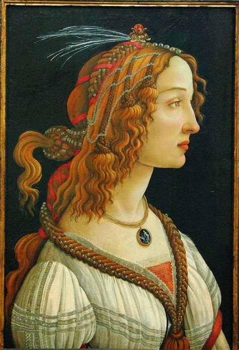 Beautiful Paintings Sandro Botticelli Idealized Portrait Of A Lady