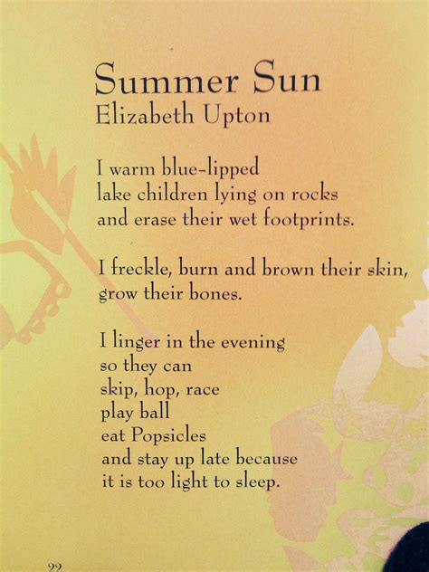 Summer Season Rhymes Summer Poetry Summer Poems Poetry Unit