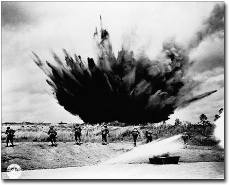 Bomb Exploding Near Troops Wwii 8x10 Silver Halide Photo Print Ebay
