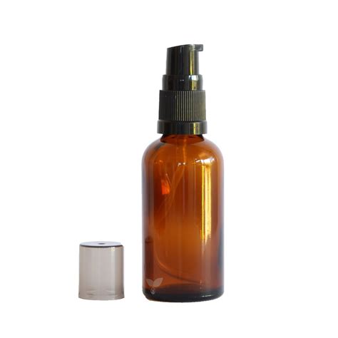 30ml Amber Glass Gel Pump Bottle Vitalia
