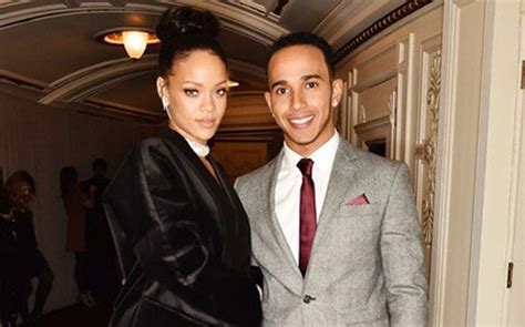 New York Singer Rihanna And Formula One Racing Driver Lewis Hamilton