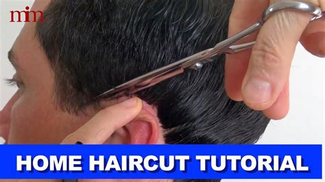 How To Cut Mens Hair With Scissors Short Hair Tutorial Haircutting With Linda Ep 5 Youtube