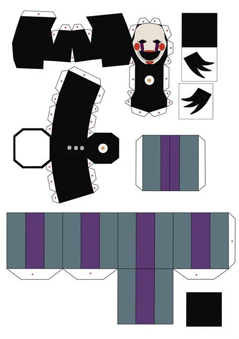 Five Nights At Freddys 2 The Puppet Papercraft P1 Fnaf Crafts Five