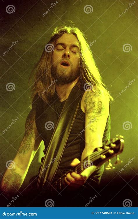 The Bassist Of Pantera Rex Brown During The Concert Editorial Photo