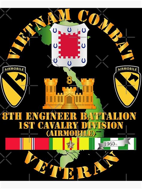 Army Vietnam Combat Cavalry Veteran W 8th Engineer Bn 1st Cav Div