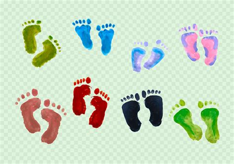Paint Baby Footprints Png Pngegg
