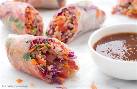 Serve spring rolls while entertaining, as a party canapé or starter. Spring Roll Recipe And Procedure : Vegetable Spring Rolls ...