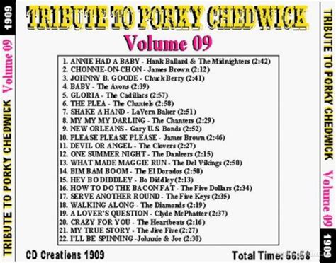 Tribute To Porky Chedwick Vol 09 Back Dmt Img Host