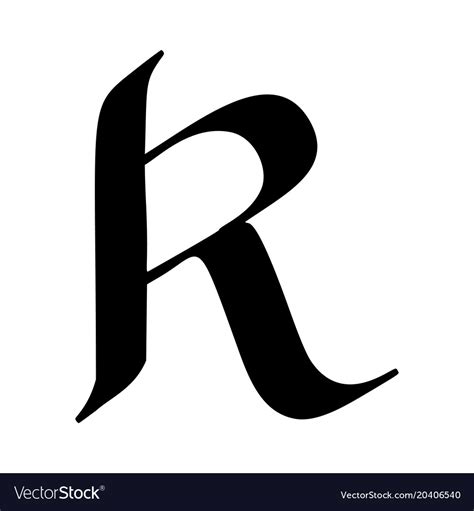 Letter R SVG