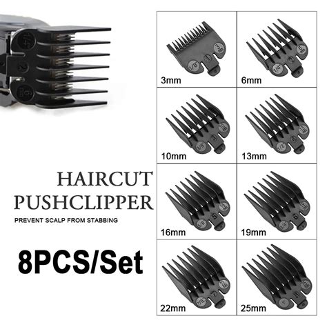 Fashion 8pcs 3 25mm Universal Hair Clipper Limit Comb Guide Attachment