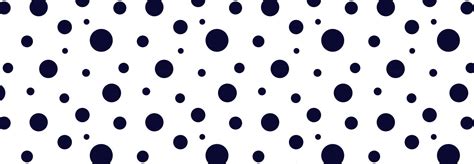 Black And White Seamless Polka Dot Pattern Vector Random Spots Hand