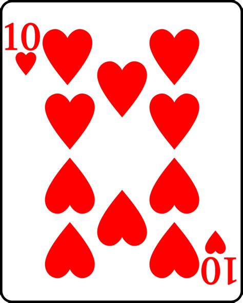 Fileplaying Card Heart 10svg Wikimedia Commons