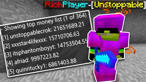 In addition, it shows the players who have won this title most often. Richest Player In Factions -Minecraft Factions - YouTube